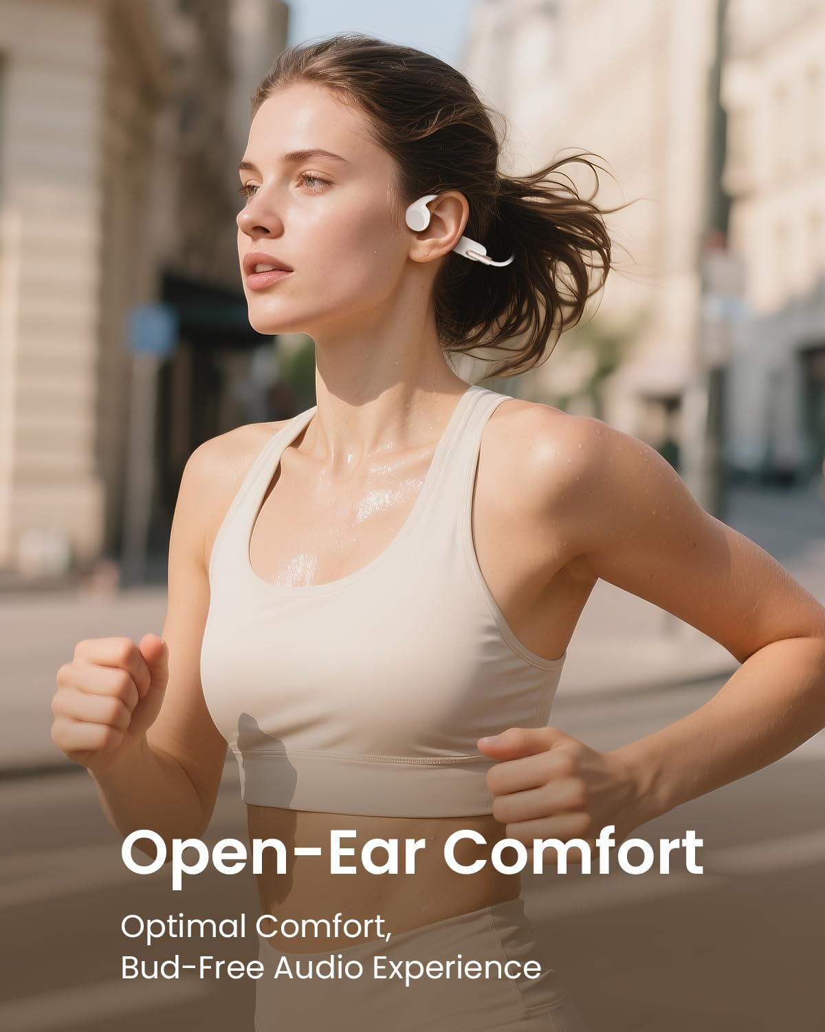 HIFI WALKER Bone Conduction Headphones Waterproof Swimming Headset, Wireless Bluetooth 5.3, IPX8 with Built-in 32GB MP3 Player, Sport Headphones…