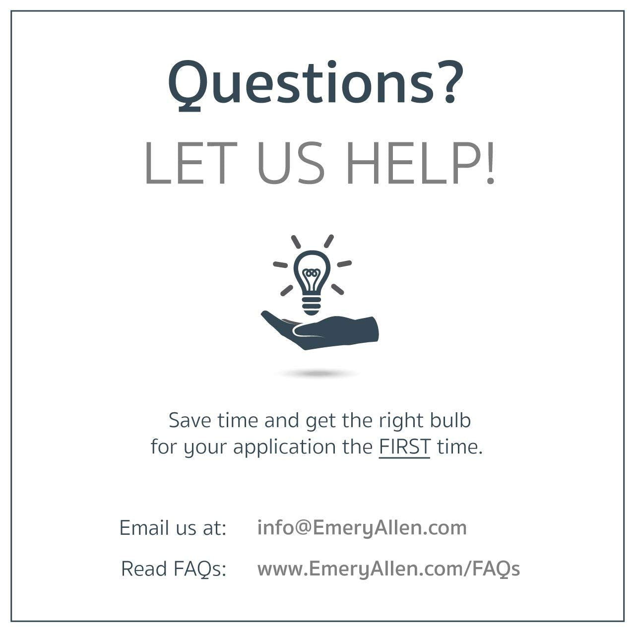 EmeryAllen T5 LED Bulb 2.5W (35W Eq), 3000K, 12V