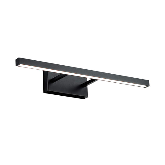 WAC Lighting dweLED, Parallax 18in LED Up or Down Bathroom Vanity or Wall Light 3-CCT 2700K-3000K-3500K Set to 3000K in Black