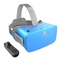 DESTEK V5 VR Headset w/Bluetooth Controller, Virtual Reality Goggles for iPhone 13/12/11/X/XR, for Android & Samsung A71/A50/S20 FE/S10, for Phone