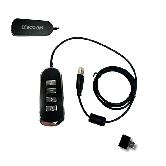 Discover D315 Universal USB Adapter Compatible with Plantronics, Jabra and Sennheiser Wireless DECT Headsets | Allows Your Desk Phone Wireless Headset