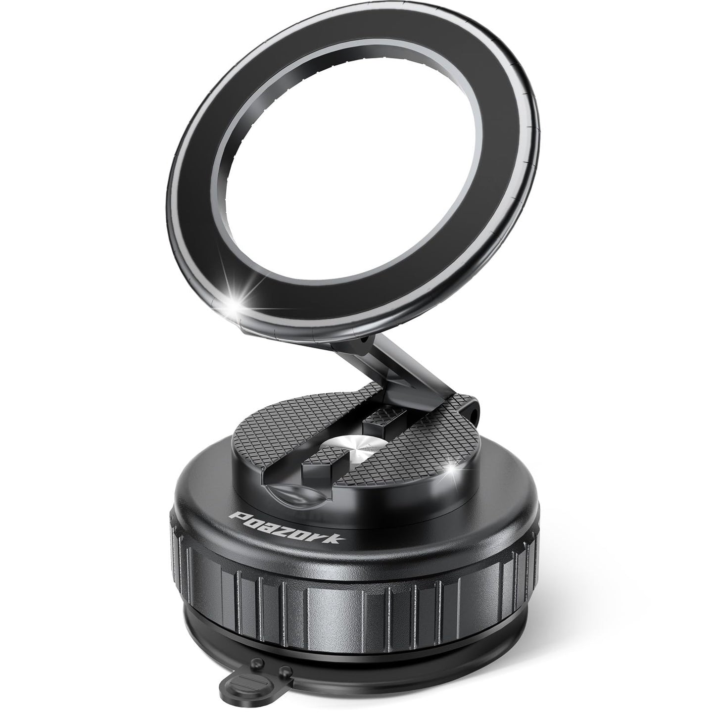 Poazork Car Phone Holder for Magsafe [78+LBS Strongest Suction & 2500gf Strongest Magnetic] 360° Adjustable Car Phone Mount.Portable Phone Holders