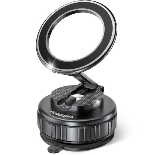 Poazork Car Phone Holder for Magsafe [78+LBS Strongest Suction & 2500gf Strongest Magnetic] 360° Adjustable Car Phone Mount.Portable Phone Holders