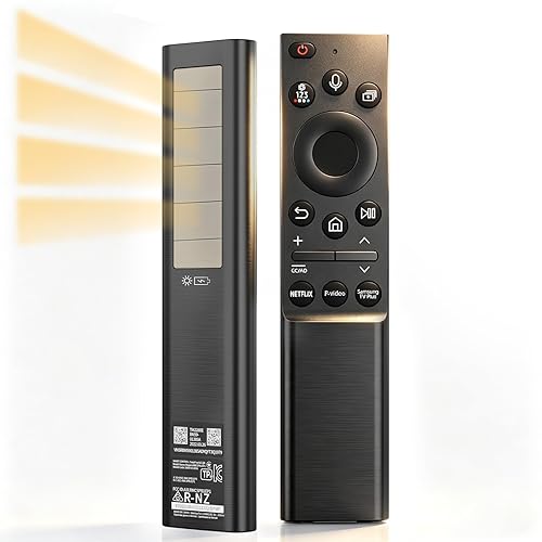 BN59-01357A BN59-01357F Solar Frame TV Remote Control Replacement for Samsung 2019-2026 Neo QLED Smart 4K Ultra HD TV with Voice & Rechargeable Solar