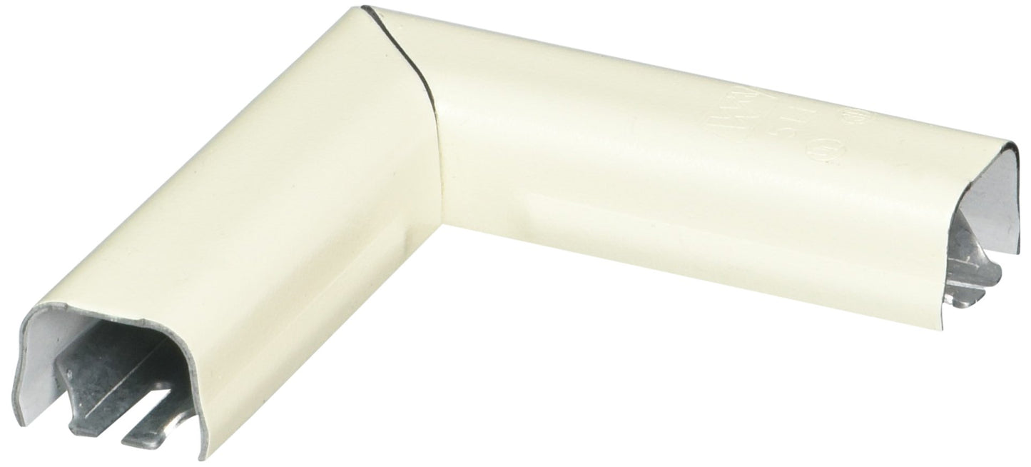 Wiremold Legrand V511 90 Degree Raceway Flat Elbow Fitting, Ivory,White