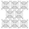 GDQLCNXB Metal Fan Grill 60mm PC Computer Fan Grill Mounting Finger Guard Protection Cover,Pack of 8
