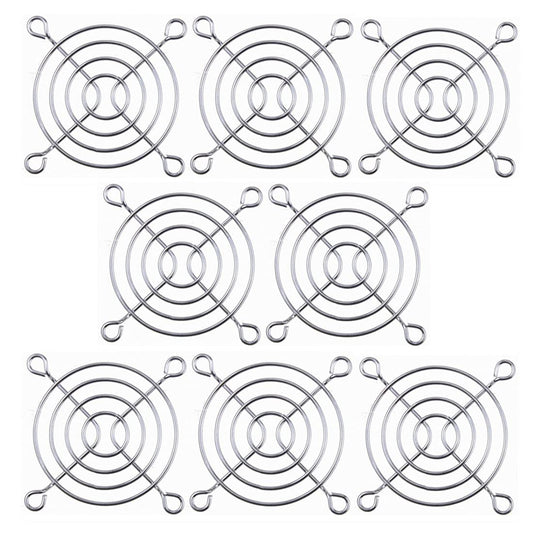 GDQLCNXB Metal Fan Grill 60mm PC Computer Fan Grill Mounting Finger Guard Protection Cover,Pack of 8