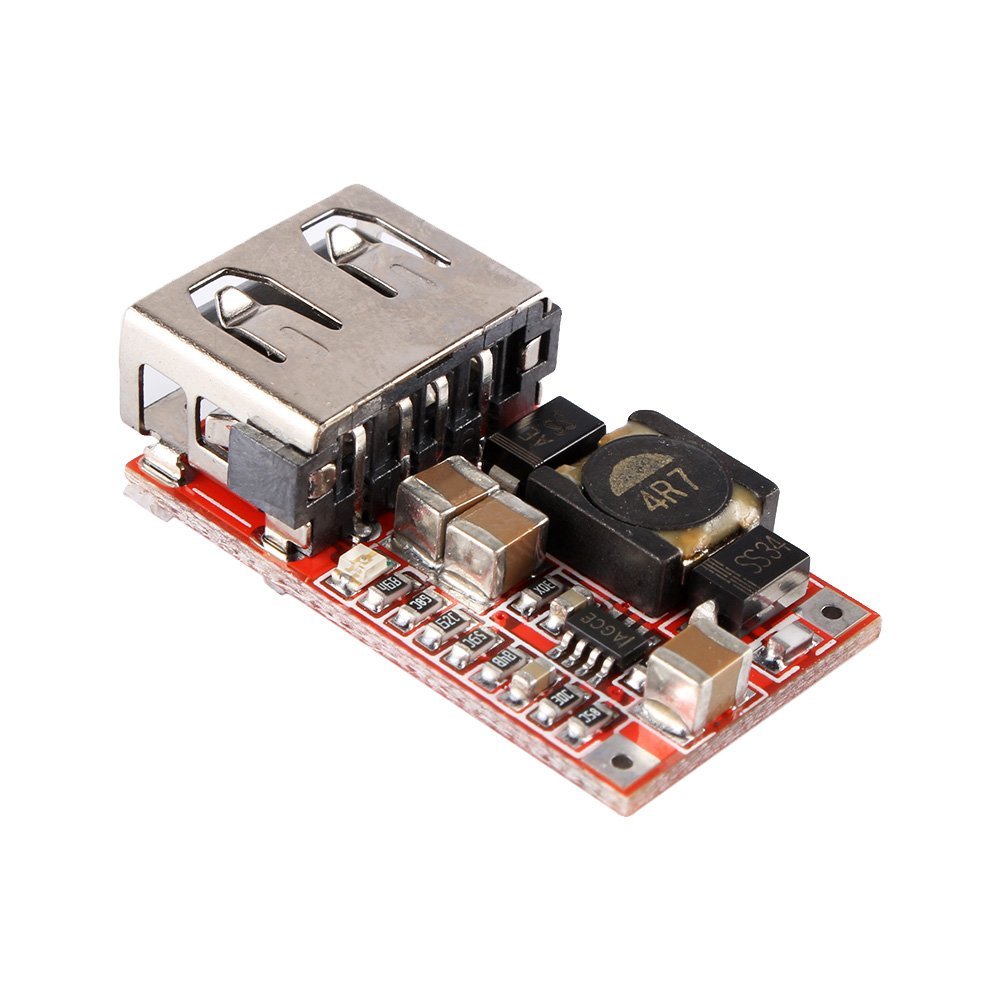 Envistia 6-24V 12V/24V to 5V 3A CAR USB Charger Module DC Buck Step Down Converter