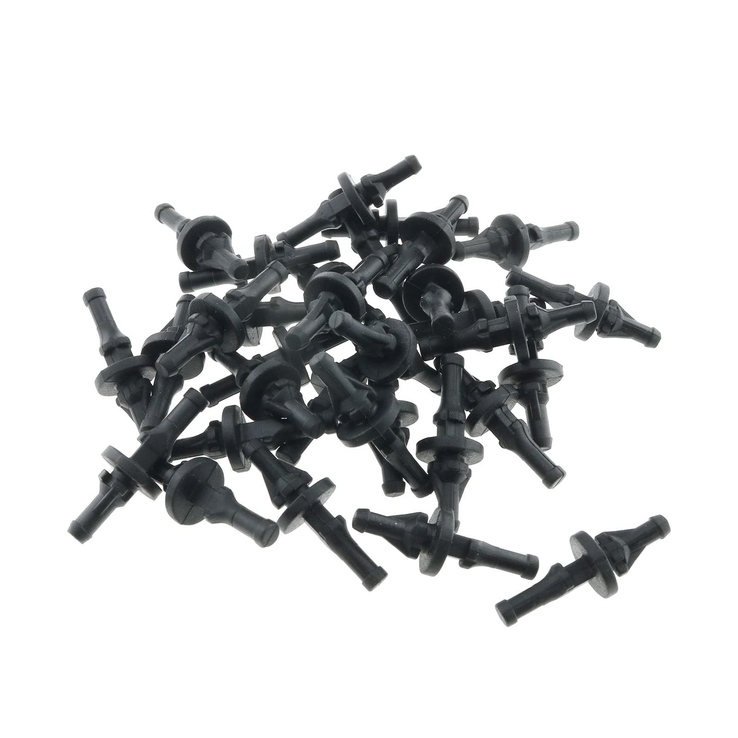 E-outstanding 20Pcs Black PC Case XDX-474 Fan Mounting Pin Anti Noise Computer Components Vibration Silicone Rubber Screws, 30mm