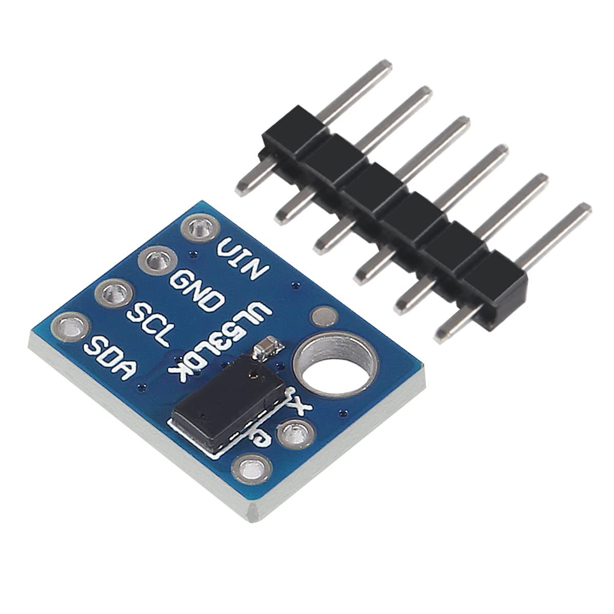 ACEIRMC 6pcs VL53L0X Laser Ranging Sensor Module GY-530 VL53L0X Time-of-Flight (ToF) Laser Ranging Sensor Breakout 2.8-5V I2C IIC Interface