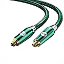 KAIBOER Digital Optical Audio Cable for Soundbar, TV, Home Theater, Audio System - 24K Gold-Plated, High-Fidelity Fiber Optic Cord for Crystal Clear