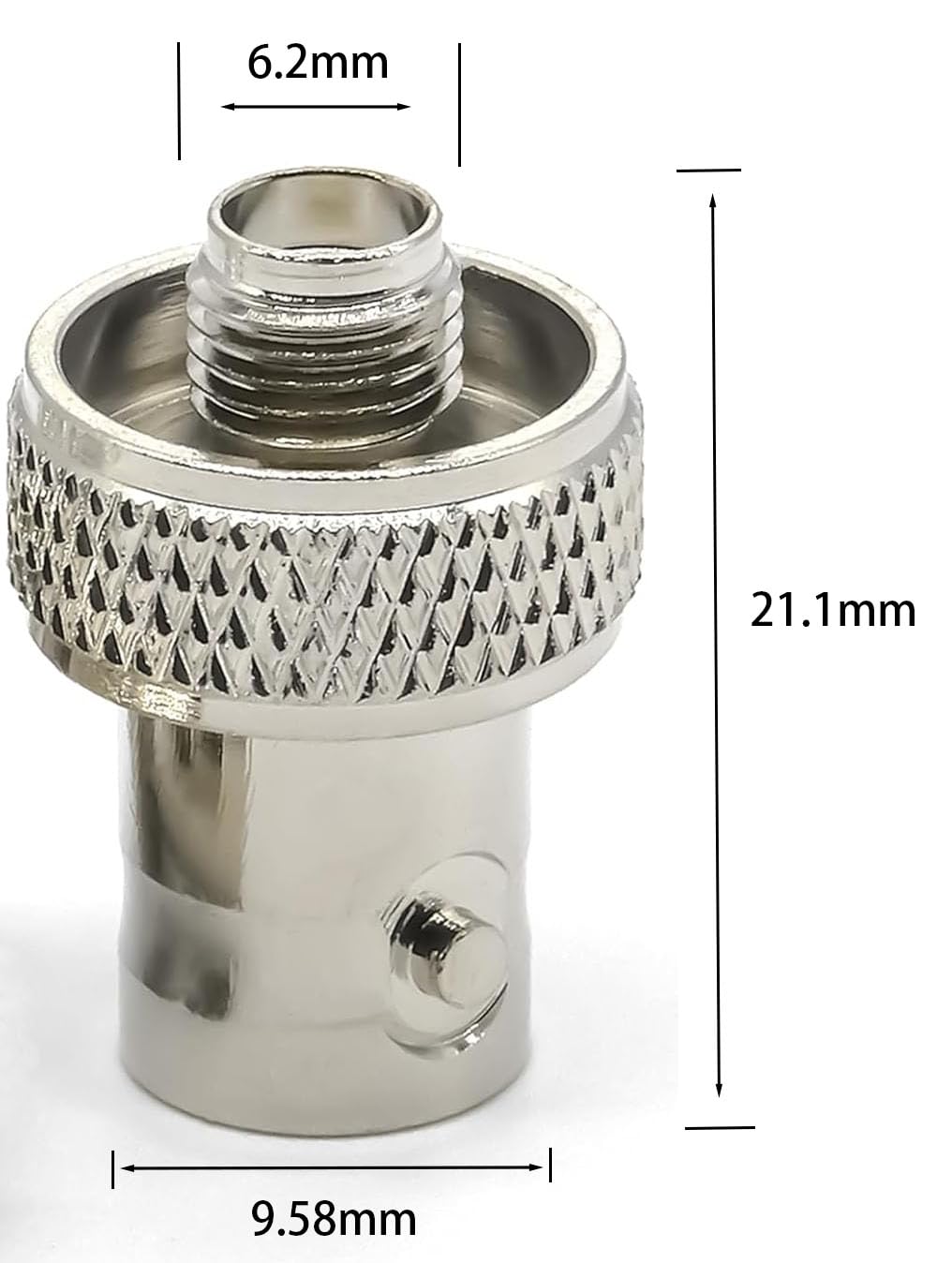 DHT Electronics 2pcs SMA Female to BNC Female Convert Adapter for Two Way Radio BaoFeng UV-5R FD-880