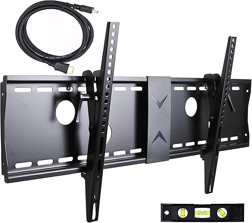 VideoSecu Low Profile Tilt Tilting TV Wall Mount Bracket for Samsung 40" UN40MU7000FXZA 50" HP-T5034 55" UN55MU8000FXZA HDTV TV Max Loading Capacity