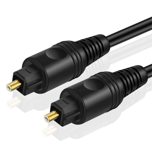 TNP Digital Optical Audio Cable 35 Feet - S/PDIF Fiber Optic Toslink Optical Cable for TV, Soundbar, Home Theater, Speaker Wire, PS4, Xbox Male