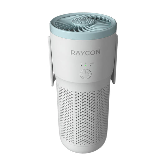 Raycon Portable Air Purifier, H13 Replaceable Hepa Filter, Adjustable Speeds, 2-in-1 Fragrance Diffuser and Air Purifier, Living Essentials (White)