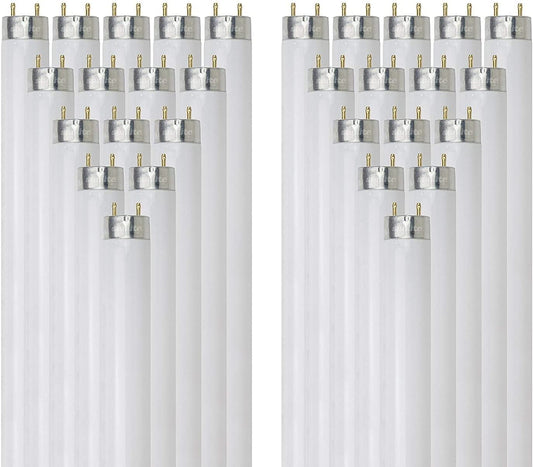Sunlite 30115 2 Foot T8 Linear Fluorescent Lamp, 17 Watts, 1450 Lumens, F17T8/SP835, 3500K Neutral White, Medium G13 Bi-Pin Base, ROHS Compliant, 30
