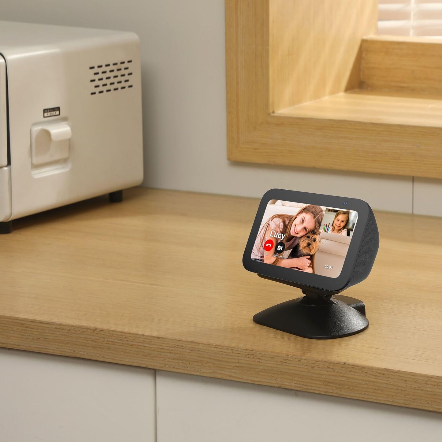Dianves Adjustable Stand for Echo Show 5 (3rd Gen)? Tilt + Swivel Stand Multi Angle Rotation Magnetic Anti-Slip Base for Show 5,Rotatable All Around