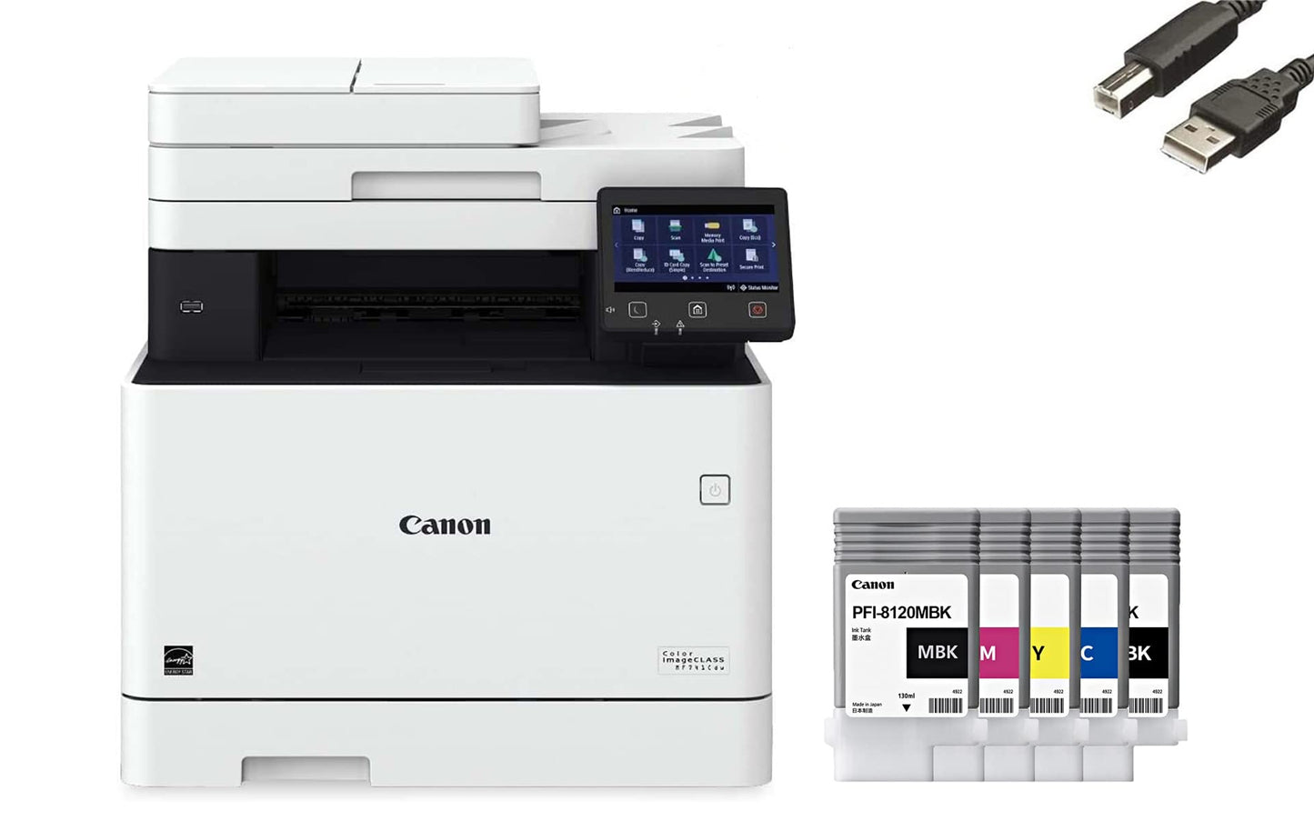 CANON imageCLASS Series Wireless Color All-in-One Laser Printer, Multifunction, Up to 28 ISO ppm, Mobile-Ready, Duplex Laser Printer, 30 Bonus Ink