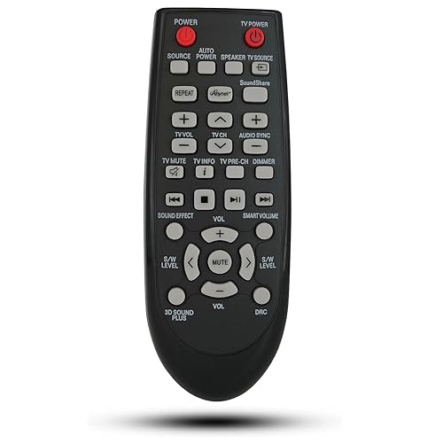 Remote Control Compatible for Samsung HW-D350/XU HW-D450/XN HW-D550/ZA HW-D570/XU HW-E450 HW-F550 HW-F550ZAZZ01 HW-FM45C/ZA HW-H570 Home Theater Sound