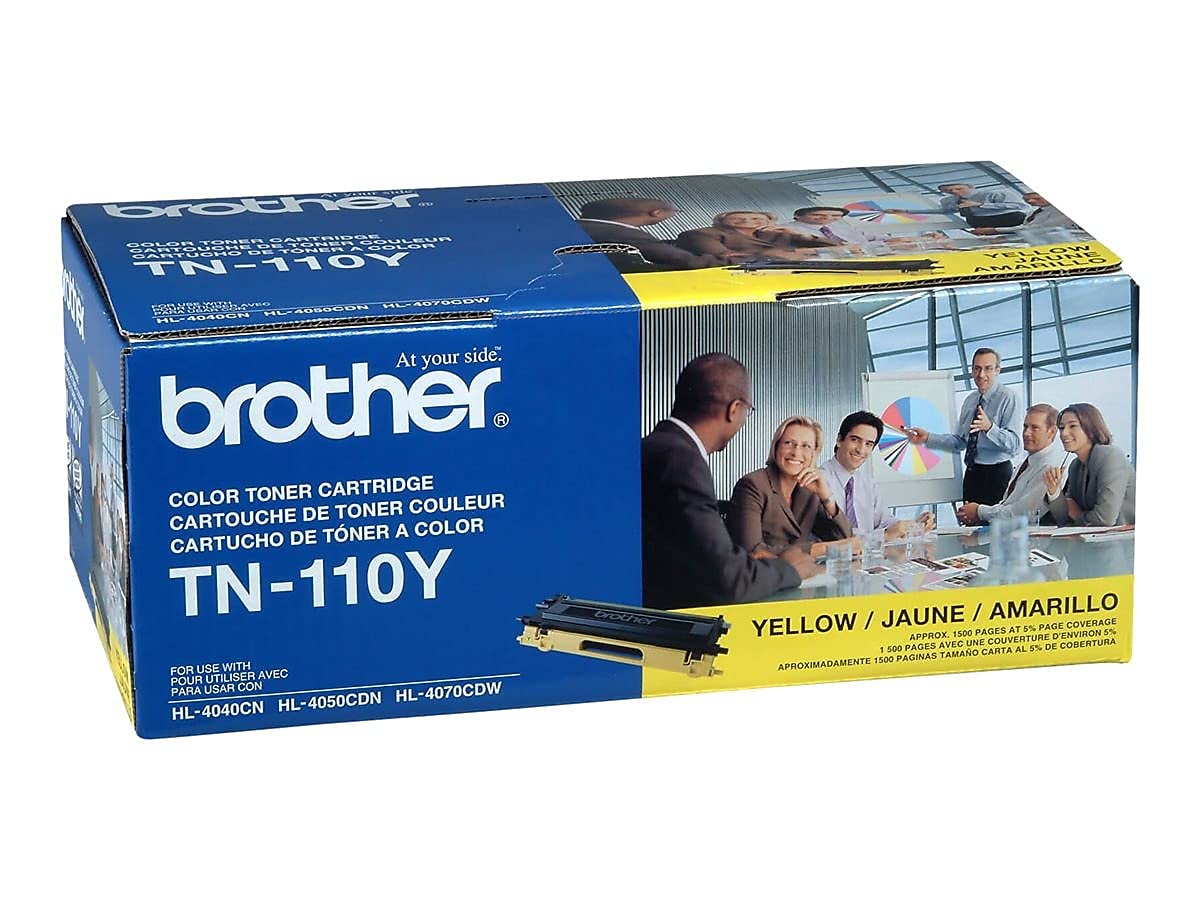 Brotheramp;reg; - TN110Y Toner, 1500 Page-Yield, Yellow - Sold As 1 Each - Reliable performance.