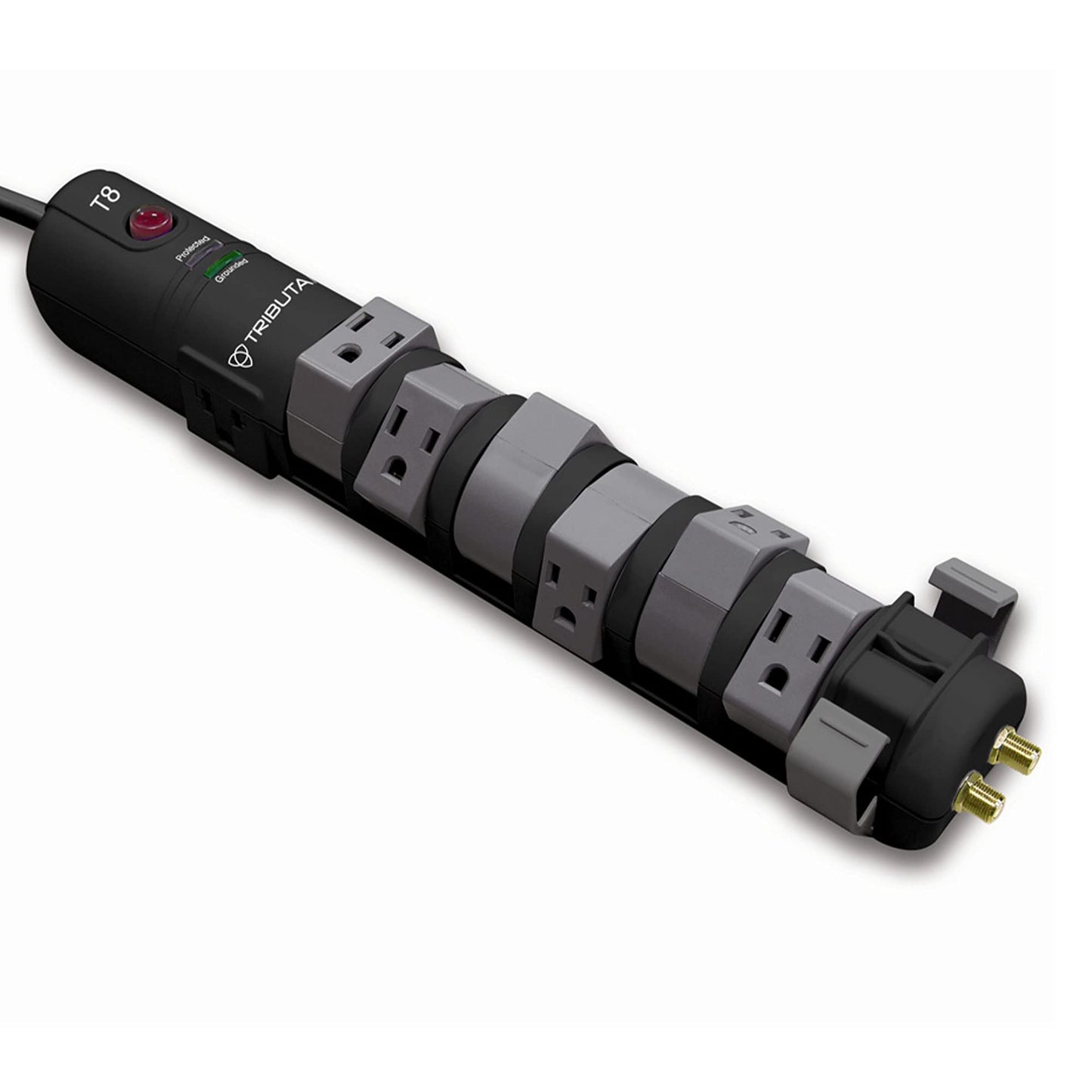 Tributaries - T8 - 8 Outlet - Swivel Power Strip by Tributaries