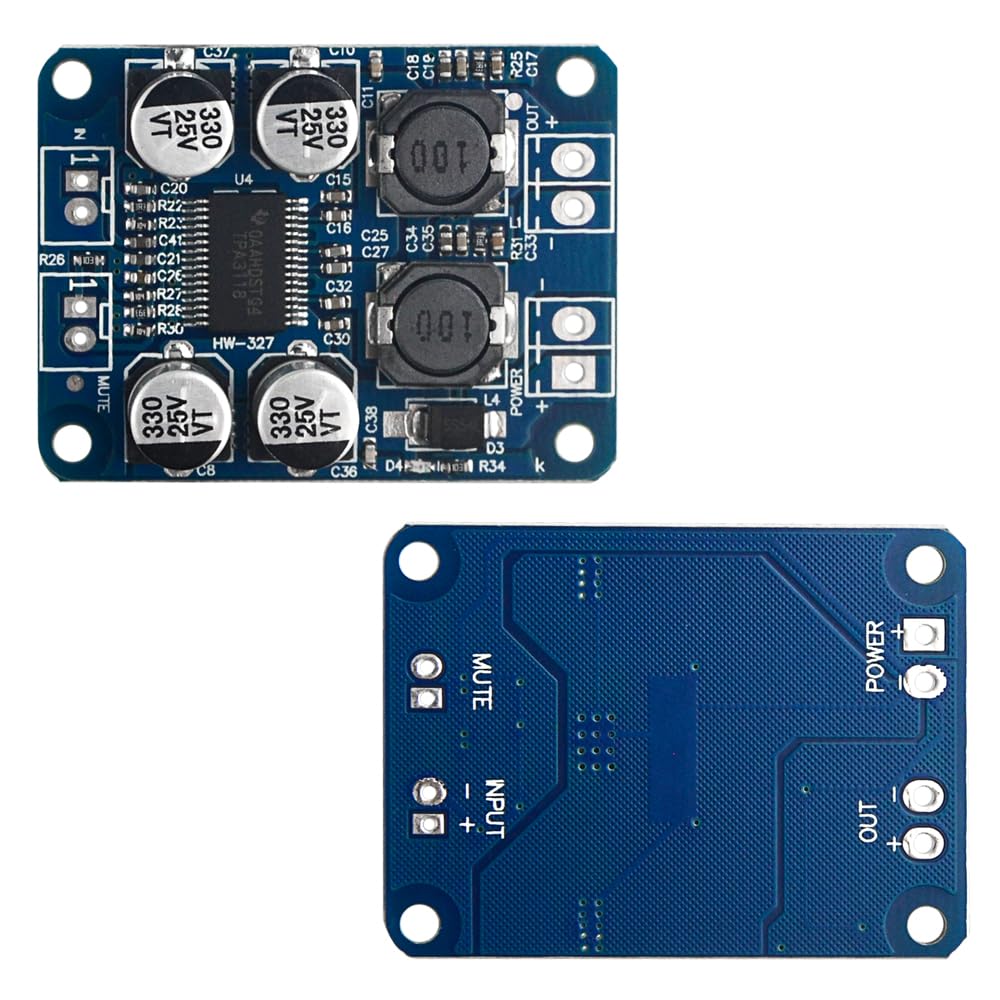 XINGYHENG 2Pcs TPA3118 Single Channel Digital Audio Power Amplifier Board Module 1X60W DC 12V-24V Converter for Audio System DIY Speakers
