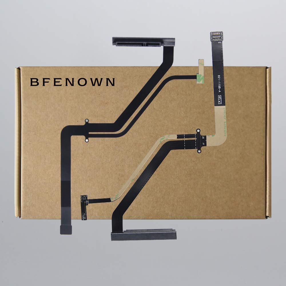 Bfenown Replacement HDD SATA SSD Hard Drvie Disk Connector Cable with IR/Sleep for MacBook Pro Unibody 15 A1286 (922-9034, 922-9314, 922-9751)