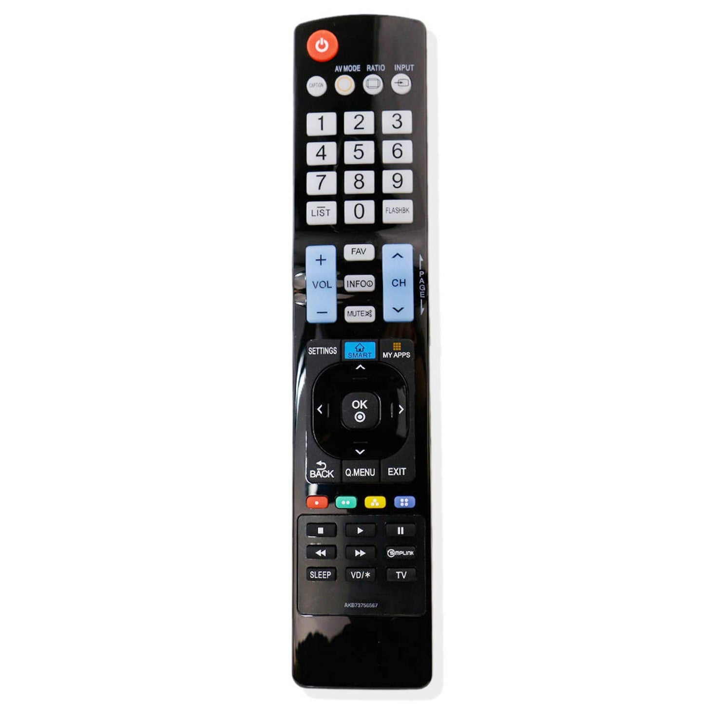 AKB73756567 Replace Remote Control fit for LG LED LCD Smart TV HDTV 32LB5800 39LB5800 40UB8000 42LB5800 47LB5800 47LB6100 49UB8200 50LB6100 55LB5800