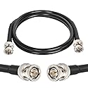 XRDS -RF 12G SDI Cable 3FT, SDI Video Cable 3G/6G/12G 75ohm BNC Male Cable Supports HD-SDI/3G/6G-SDI/4K for Video Security Camera SDI Converter, Black