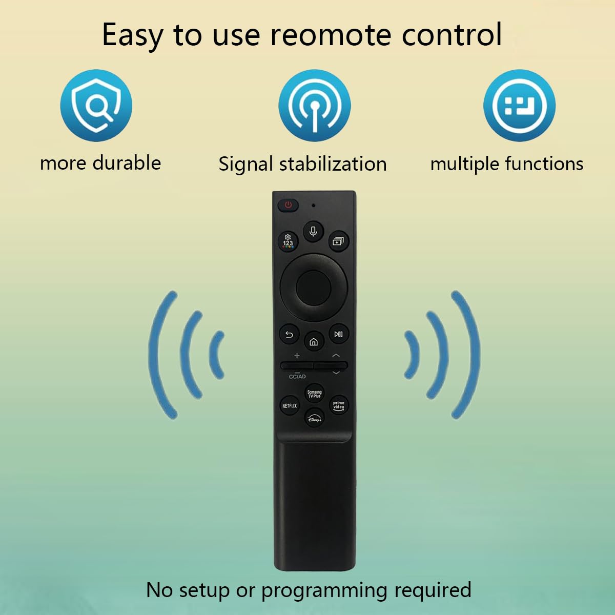 GHUST Replacement Voice Remote Control for Samsung Smart TV BN59-01432A QN75QN90CAFXZA QN85QN800CFXZA QN85QN900CFXZA QN85QN90CAFXZA BN59-01300H