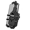 RAM MOUNTS Quick-Grip Pro Motorcycle Phone Holder with Vibration Damper, B Size 1" Ball Mount for Smartphones & GPS Devices, RAM-HOL-PD5BVU