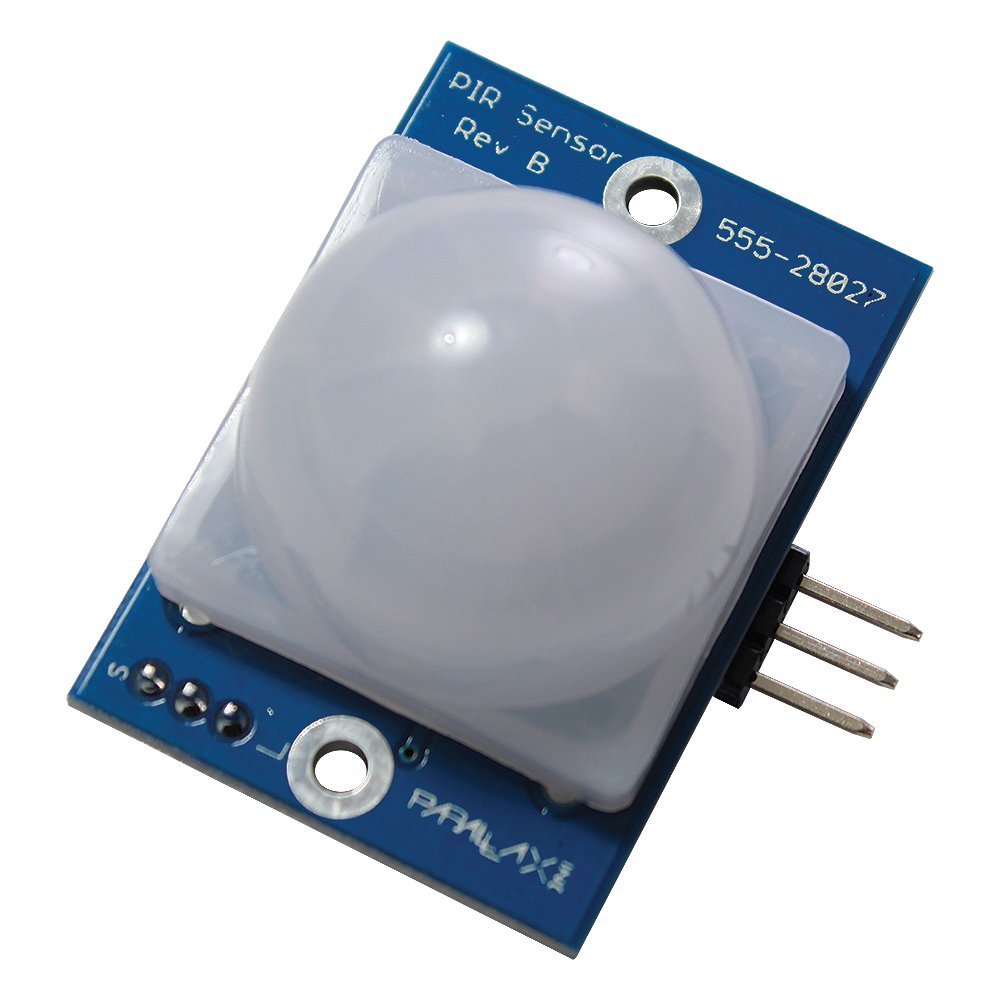Parallax 555-28027 PIR Sensor, Passive, 1.41" x 1.0" x 0.8" Size