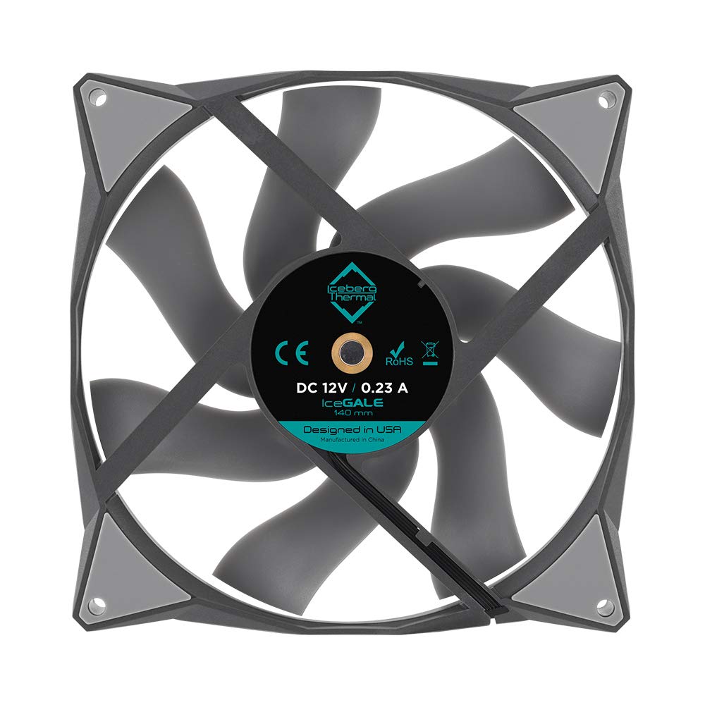 Iceberg Thermal IceGALE 140mm PWM Premium Case Fan (Gray)