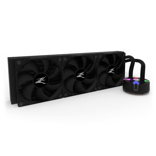 Zalman Reserator 5 360mm AIO Liquid Cooler w/Dual Blade Water Pump, Addressable RGB Header, PWM Control, All in One CPU Cooler for Intel and AMD