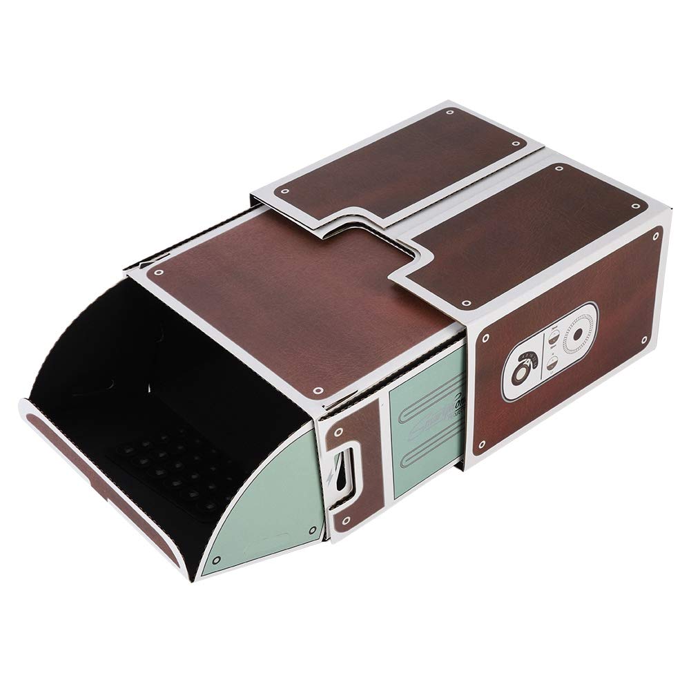 ASHATA Second Generation Mini Projector Proyector DIY Home Portable Smart Mobile Phone Projector for Home Cinema Brown