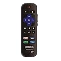 Replacement Remote Control Compatible with All Philips Roku TV Smart TVs?Only Works with Philips Roku TV, Not for Roku Stick and Roku Box?