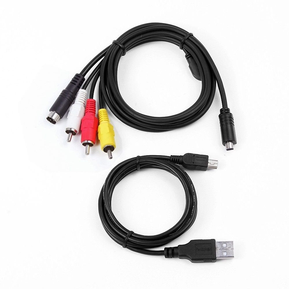 MaxLLTo AV A/V TV Video +USB Data SYNC Cable for Sony Camcorder Handycam HDR-CX360/v/e/l