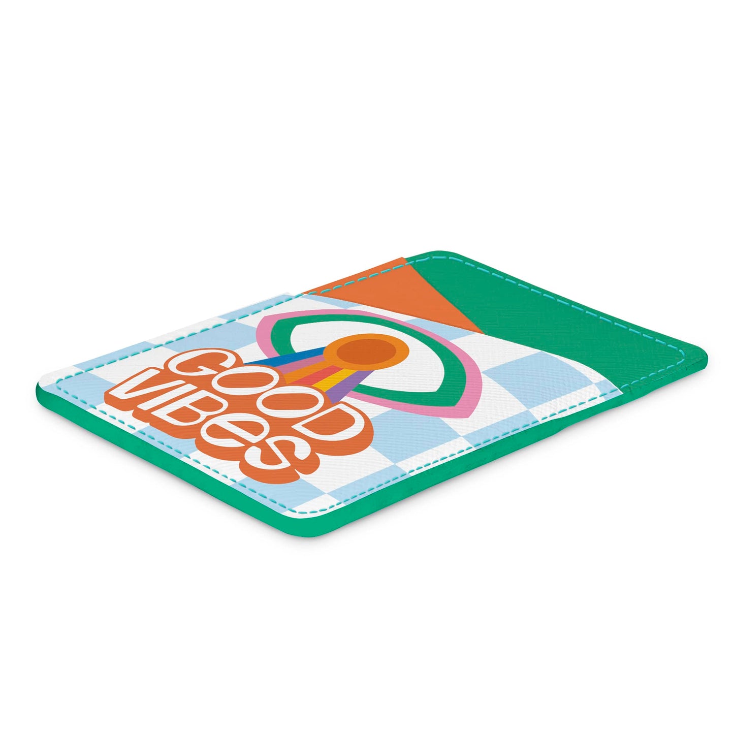 Studio Oh! Stick-On Cell Phone Wallet, Slim Adhesive Card Holder & ID Card Holder for Phone Case, 2-Pocket with Strong 3M Adhesive, Holds Credit