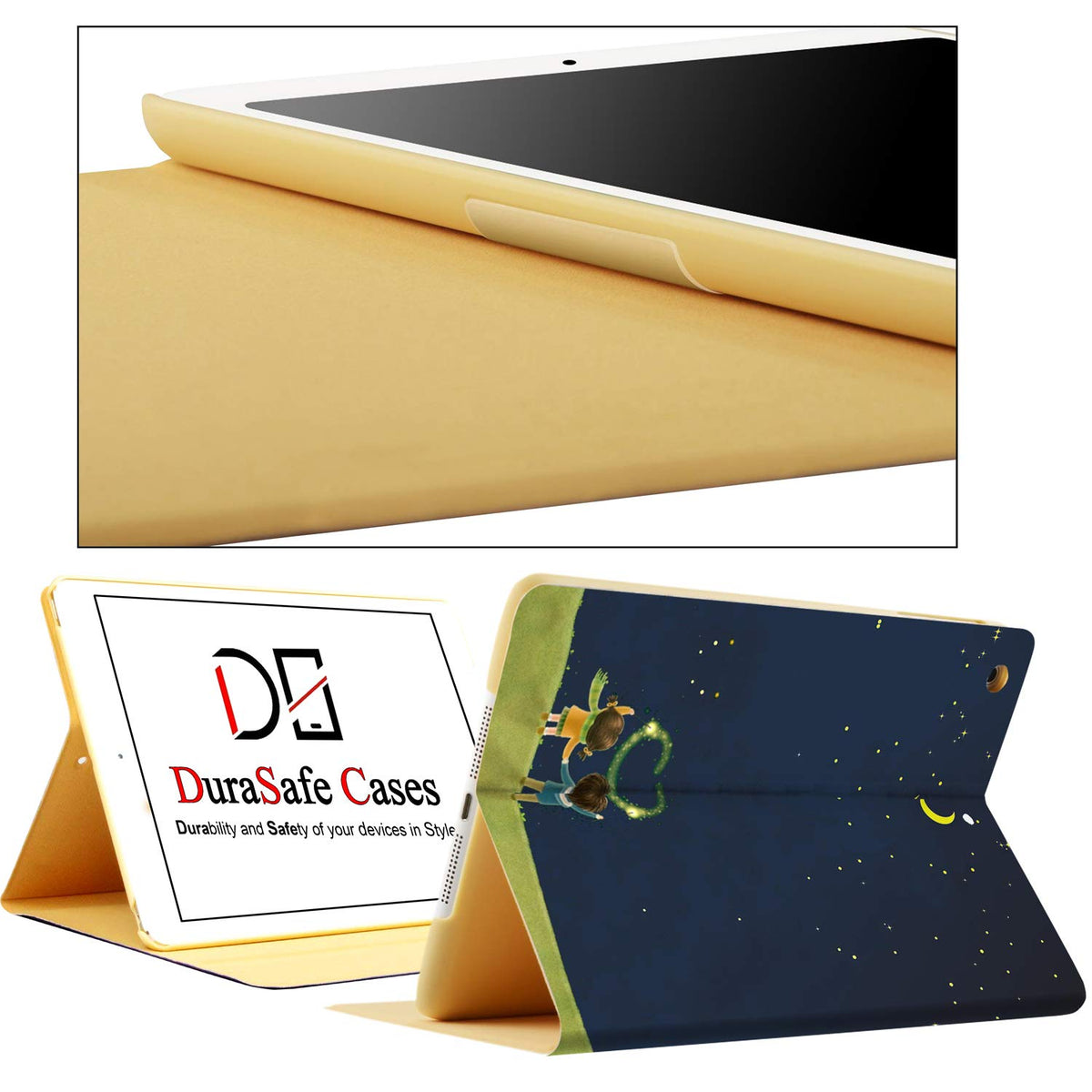 DuraSafe Cases for iPad 7.9 Inch Mini 3 Mini 2 Mini 1 [ Mini 3rd 2nd 1st ] Gen A1599 A1489 A1432 MH3F2LL/A Smart Auto Sleep Wake Adjustable Viewing