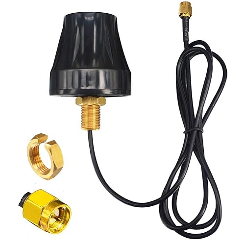 Kaunosta 4G LTE Omni-Directional Waterproof Antenna, 700-2700 MHz, 7dbi Gain, SMA Male Connector, RG174 Cable, 5ft, Signal Booster Repeater