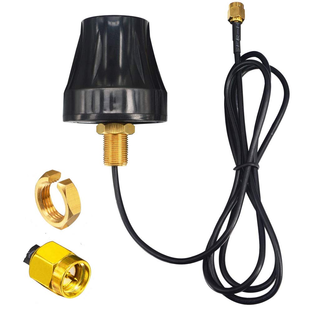 Kaunosta 4G LTE Omni-Directional Waterproof Antenna, 700-2700 MHz, 7dbi Gain, SMA Male Connector, RG174 Cable, 5ft, Signal Booster Repeater