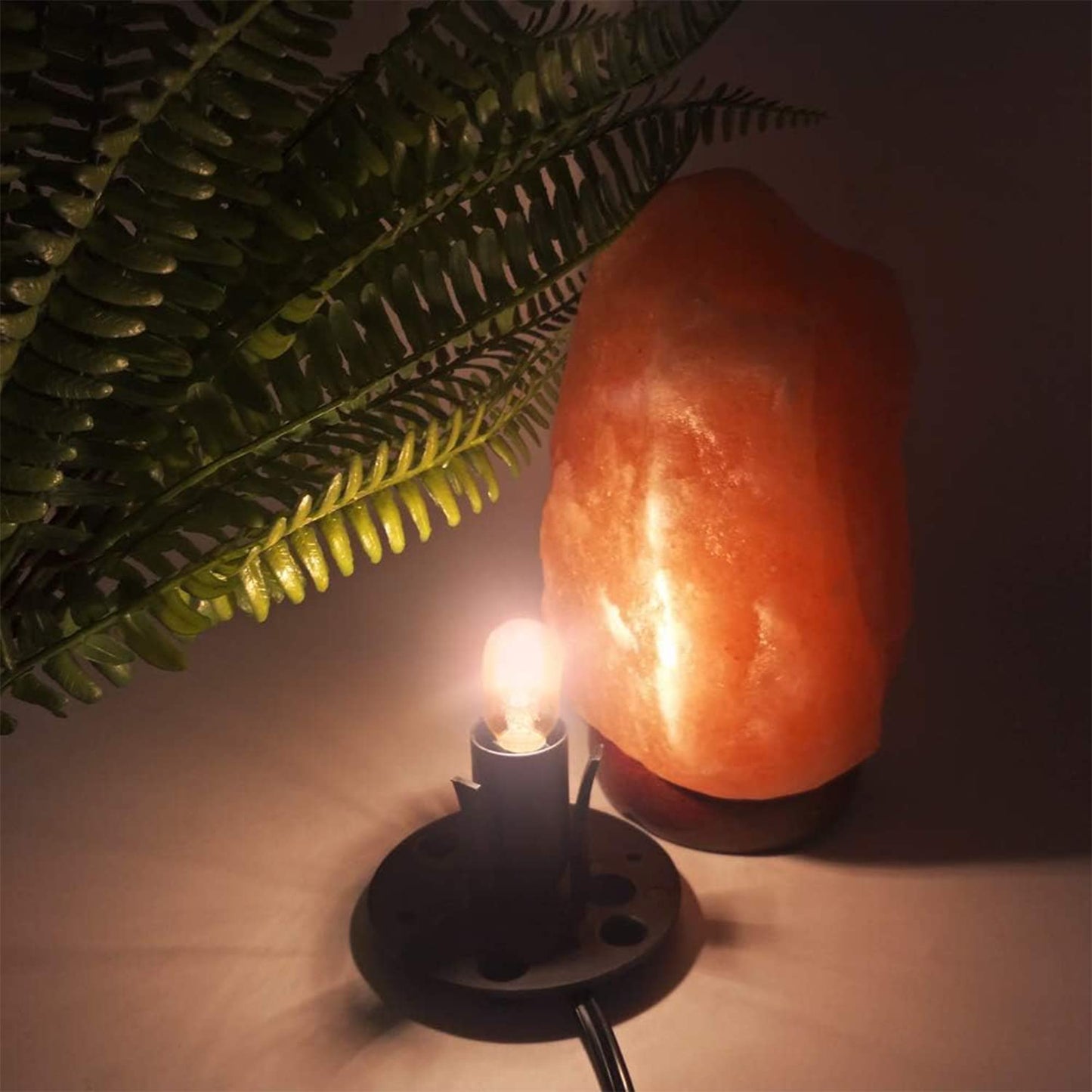 Himalayan Salt Lamp Cord, with Dimmer Switch ,Christmas Bulb,Salt Lamp Cord with Dimmer Control and Base Assembly,5 Feet ,E12 Base for Himalayan Salt