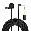 weishan Lav Microphone Replacement for Zoom H6 H4N H1N H1 Pro H5 H2N, TASCAM DR-05X DR-07X DR-05 Portable Recorder - 3.5mm Lavalier Mic 12ft