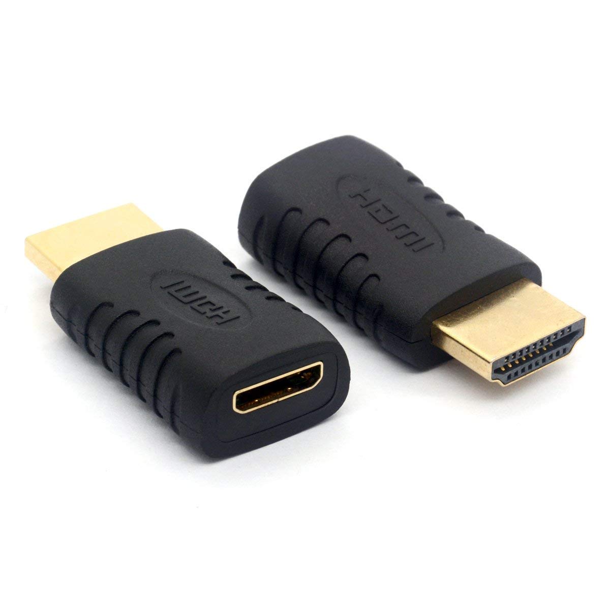 GLHONG Mini HDMI Female Connector, HDMI Male to Mini HDMI Female Adapter (HDMI Male to Mini HDMI Female)