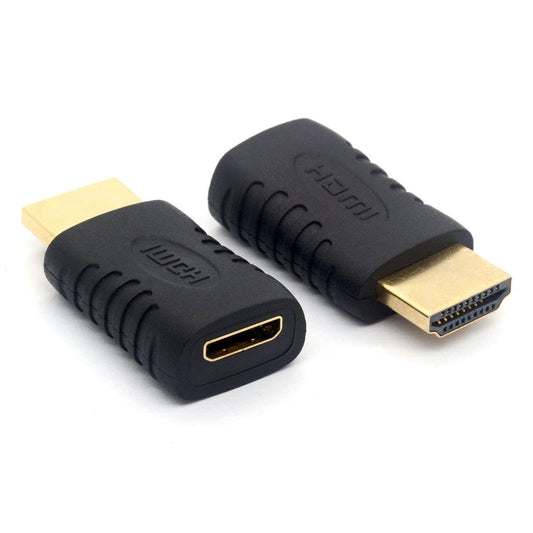GLHONG Mini HDMI Female Connector, HDMI Male to Mini HDMI Female Adapter (HDMI Male to Mini HDMI Female)