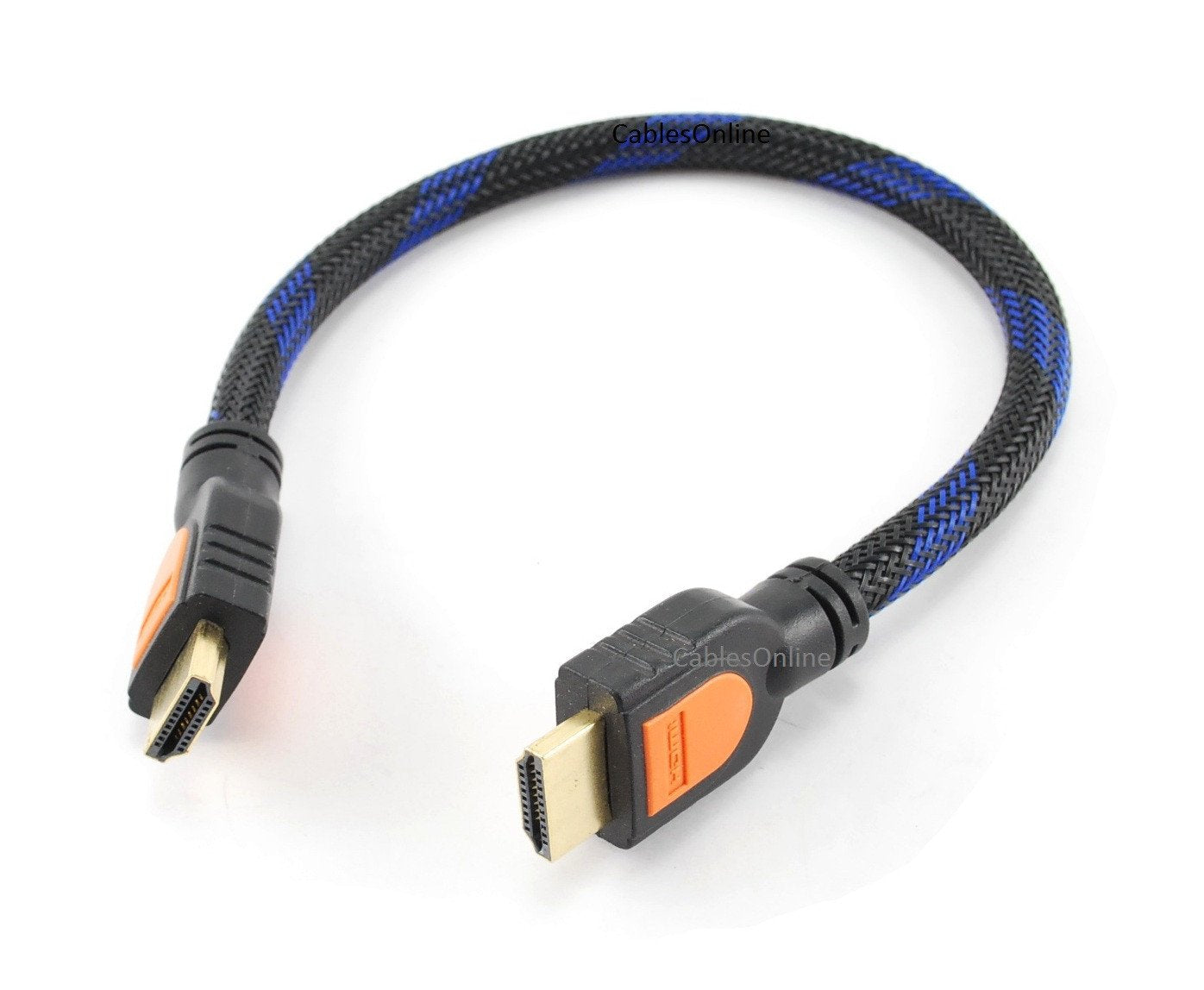 CablesOnline 1-Foot HDMI 1.4 M/M Braided Net Jacket Video/Audio Cable w/Ethernet, (H4-2601N)