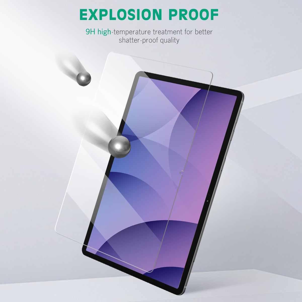 apiker 2 Pack Screen Protector for Galaxy Tab S10 Plus/S9 Plus/S9 FE+/S7 FE
