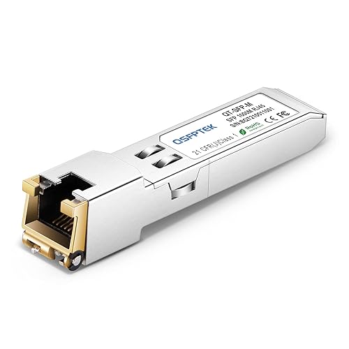 1000BASE-T SFP SGMII Copper RJ-45 100m Transceiver Module SFP to RJ45, Gigabit 1G SFP-T Mini gbic Compatible with Juniper Networks QFX-SFP-1GE-T