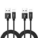 RoFI Compatible Phone Cable, [2Pack] 4FT Nylon Braided Fast Charging USB Cord Replcement for Phone X 8 8 Plus 7 7 Plus 6s 6s Plus 6 6 Plus 5 5S 5C SE…
