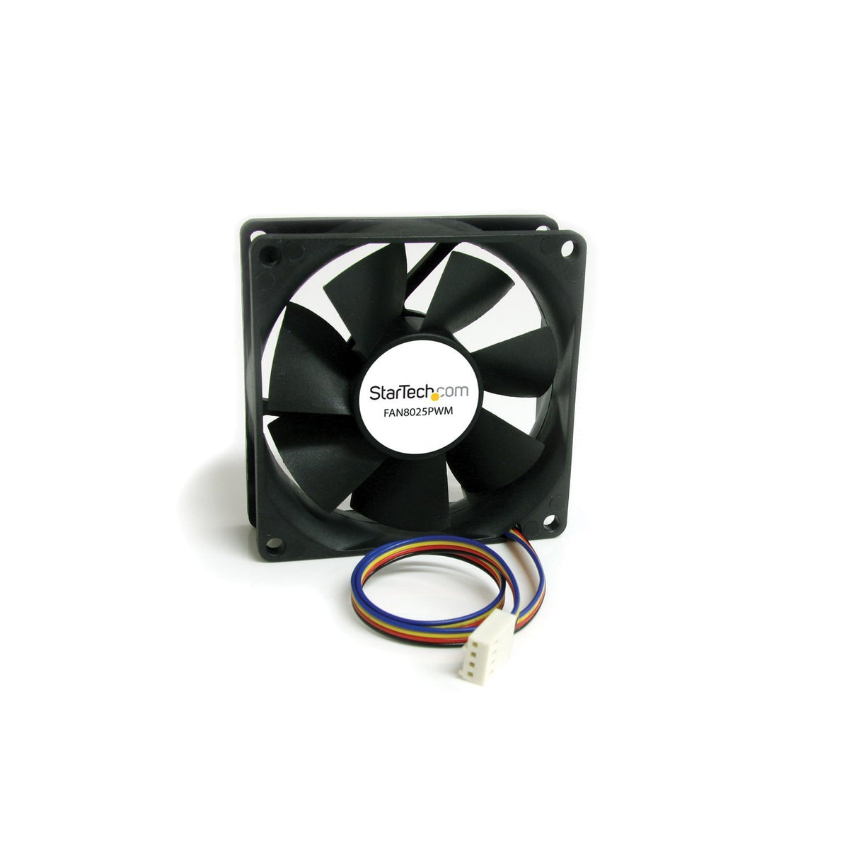 StarTech.com 80x25mm Computer Case Fan with PWM - Pulse Width Modulation Connector - computer cooling Fan - 80mm Fan - pwm Fan (FAN8025PWM) Black, 1